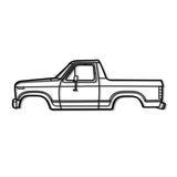 1983 Bronco Pickup Metal Car Wall Art - NC0197