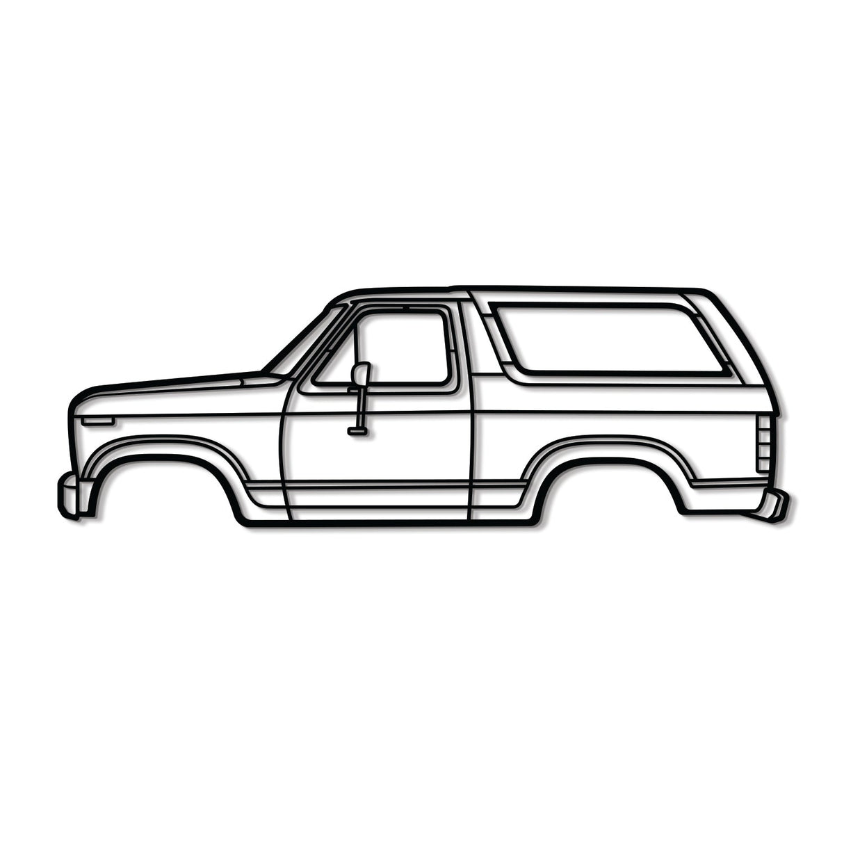 1983 Bronco Metal Car Wall Art - NC0196