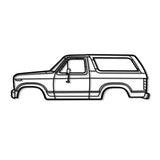 1983 Bronco Metal Car Wall Art - NC0196