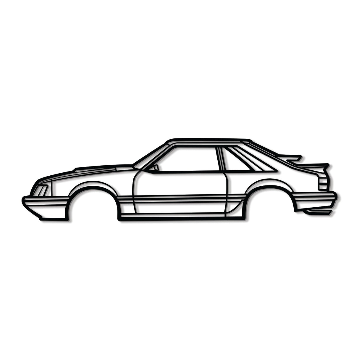 1986 Ford Mustang SVO Metal Car Wall Art - NC0207