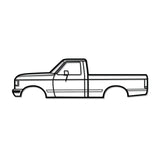 1987 F-150 8th Gen Metal Car Wall Art - NC0213