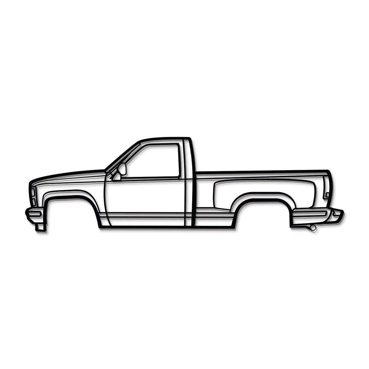 1988 K1500 Silverado Metal Car Wall Art - NC0218