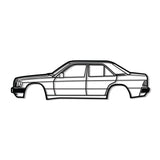 1989 190E Metal Car Wall Art - NC0221