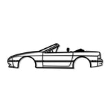 1990 RX-7 Convertible Metal Car Wall Art - NC0231