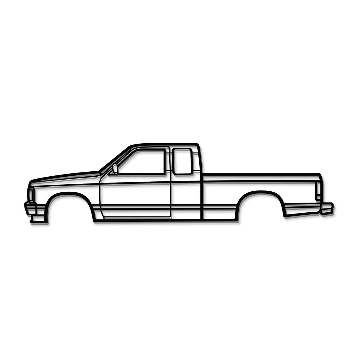 1991 S10 Metal Car Wall Art - NC0237