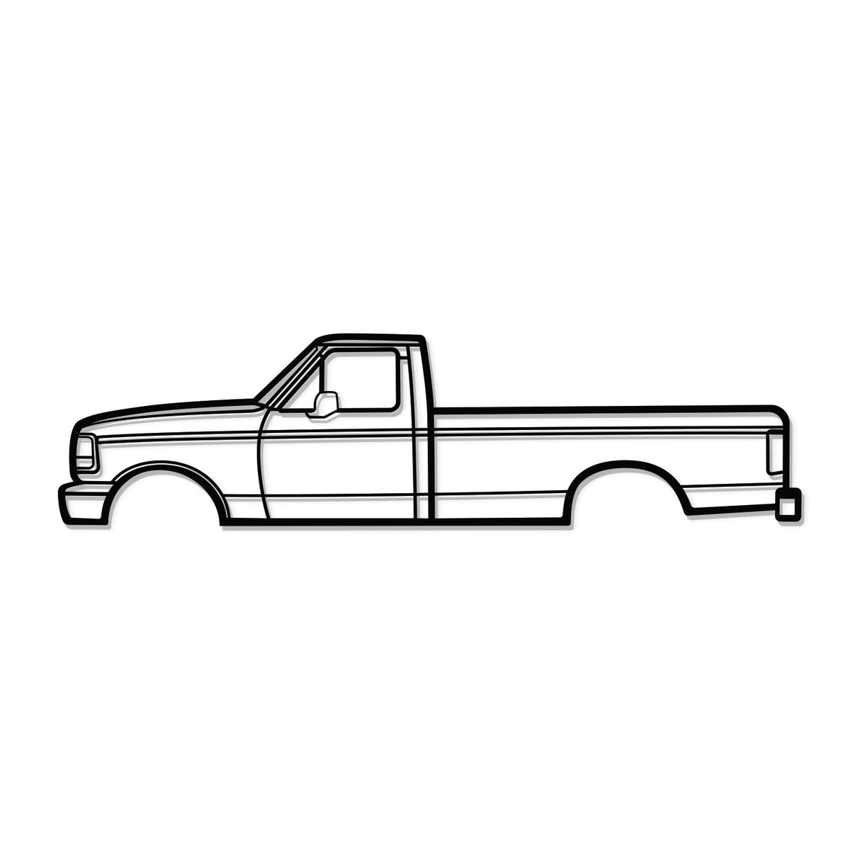 1992 F-150 9th Gen Metal Car Wall Art - NC0240