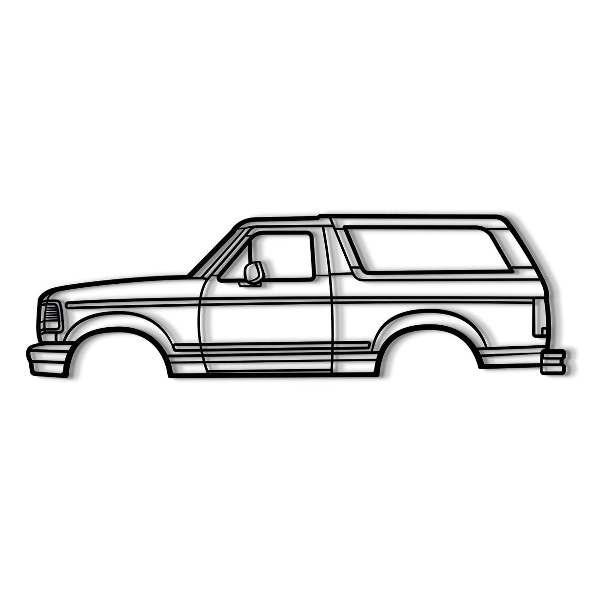 1992 Bronco 5th Gen Metal Car Wall Art - NC0238