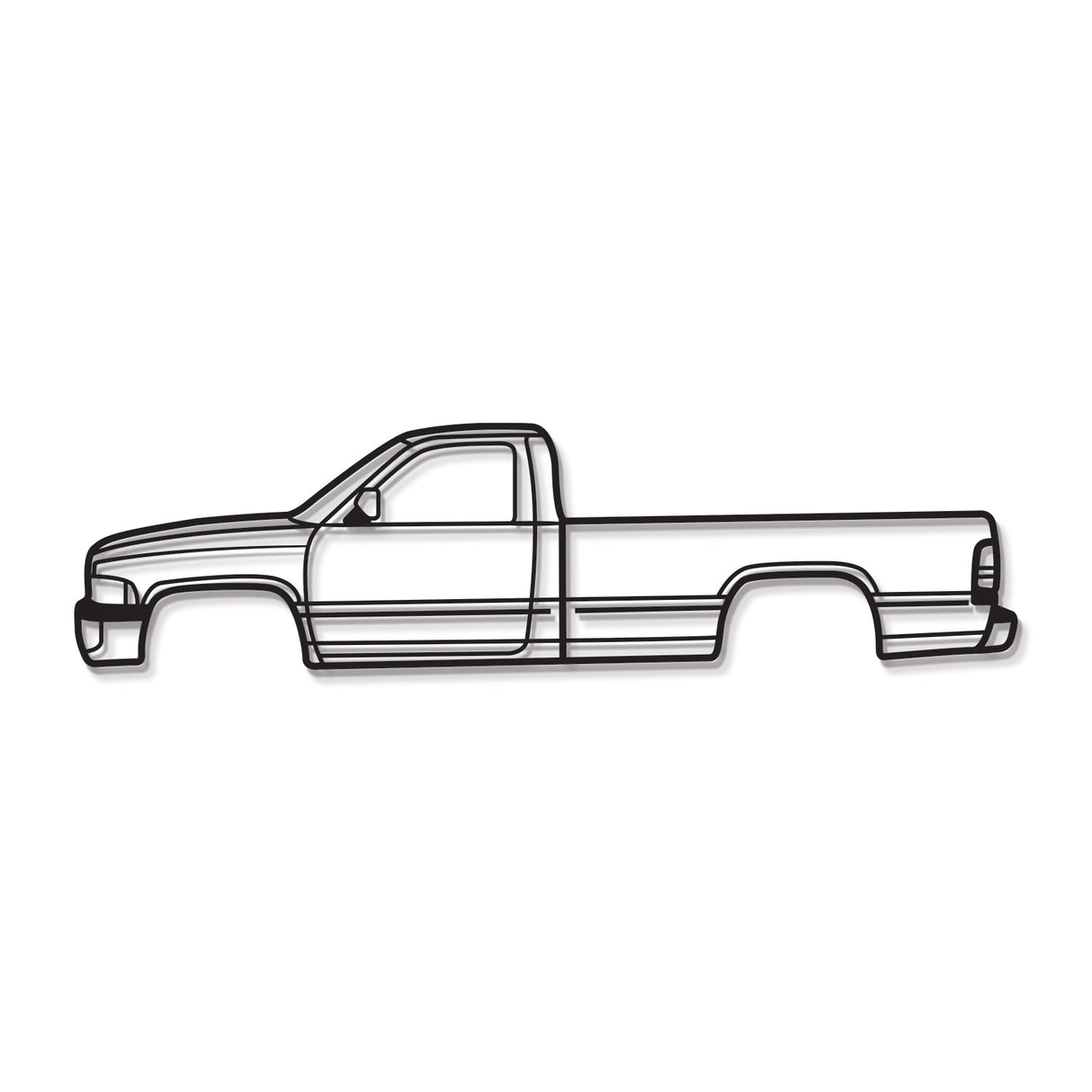 1994 Ram 1500 2nd Gen Metal Car Wall Art - NC0252