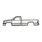 1994 Ram 1500 2nd Gen Metal Car Wall Art - NC0252