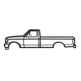 1993 F-150 9th Gen Metal Car Wall Art - NC0243