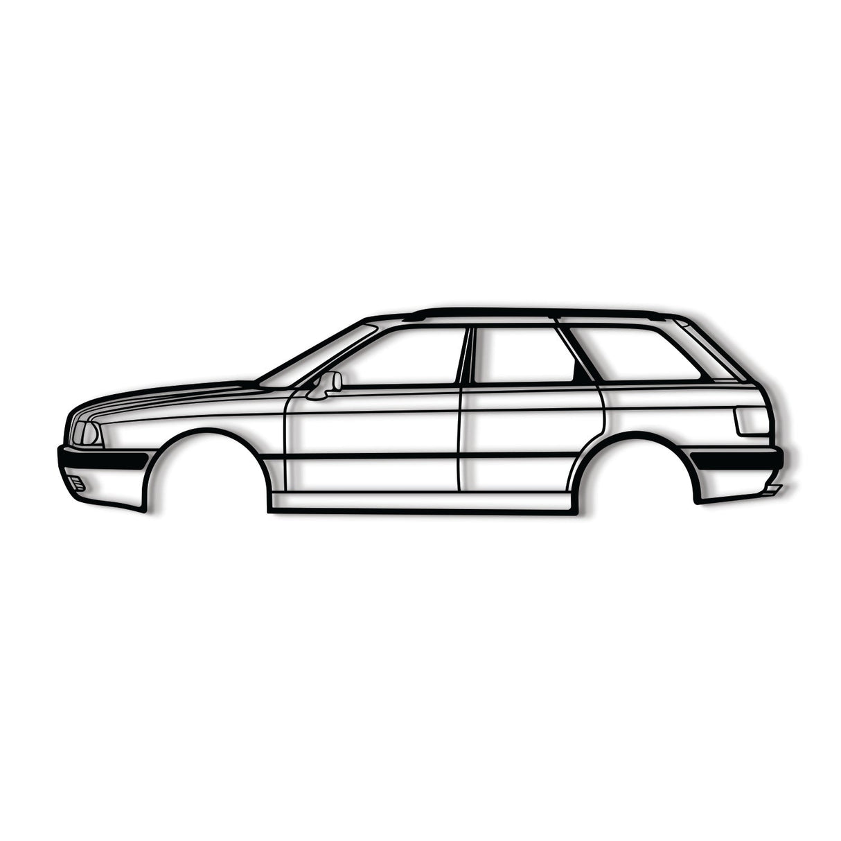 1994 80 Avant Quattro Metal Car Wall Art - NC0250