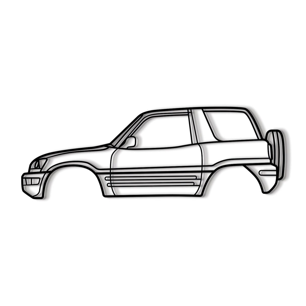 1996 RAV4 1st Gen (XA10) Metal Car Wall Art - NC0258