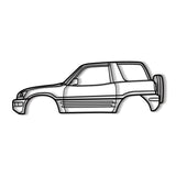 1996 RAV4 1st Gen (XA10) Metal Car Wall Art - NC0258