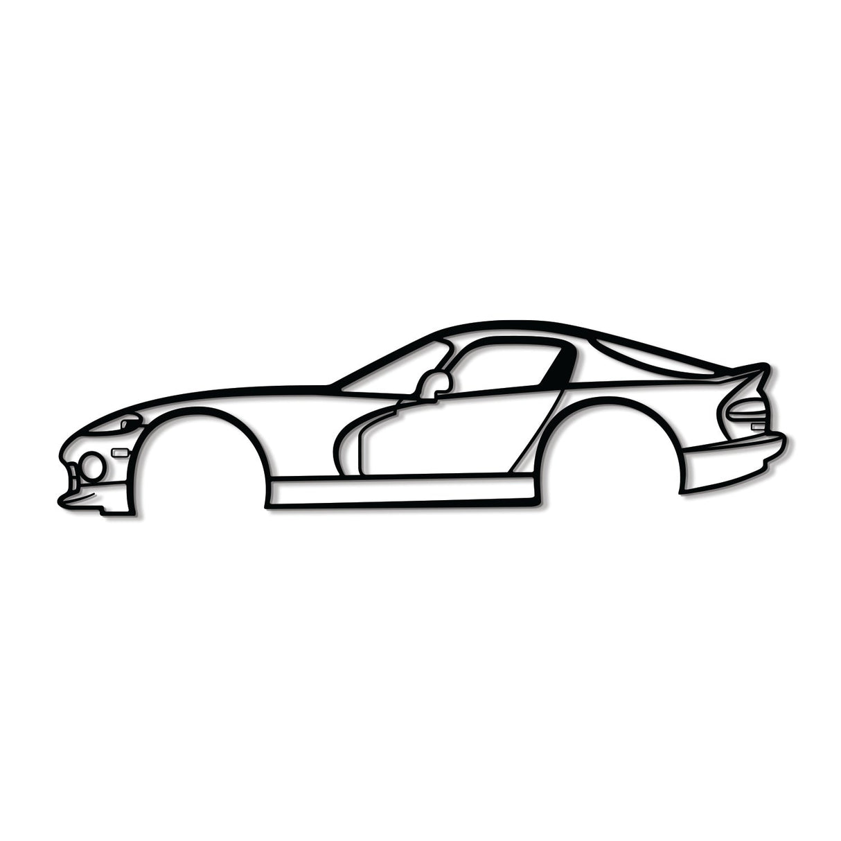 1997 Viper GTS Metal Car Wall Art - NC0263