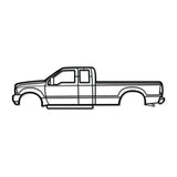 1998 F-250 Super Duty 1st Gen Metal Car Wall Art - NC0265