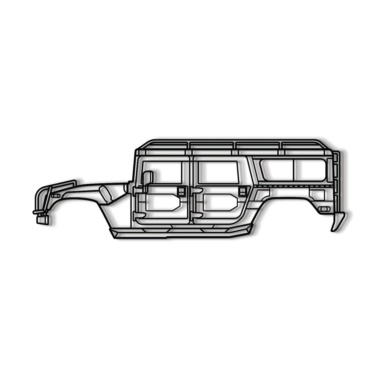 1998 H1 Alpha Metal Car Wall Art - NC0267