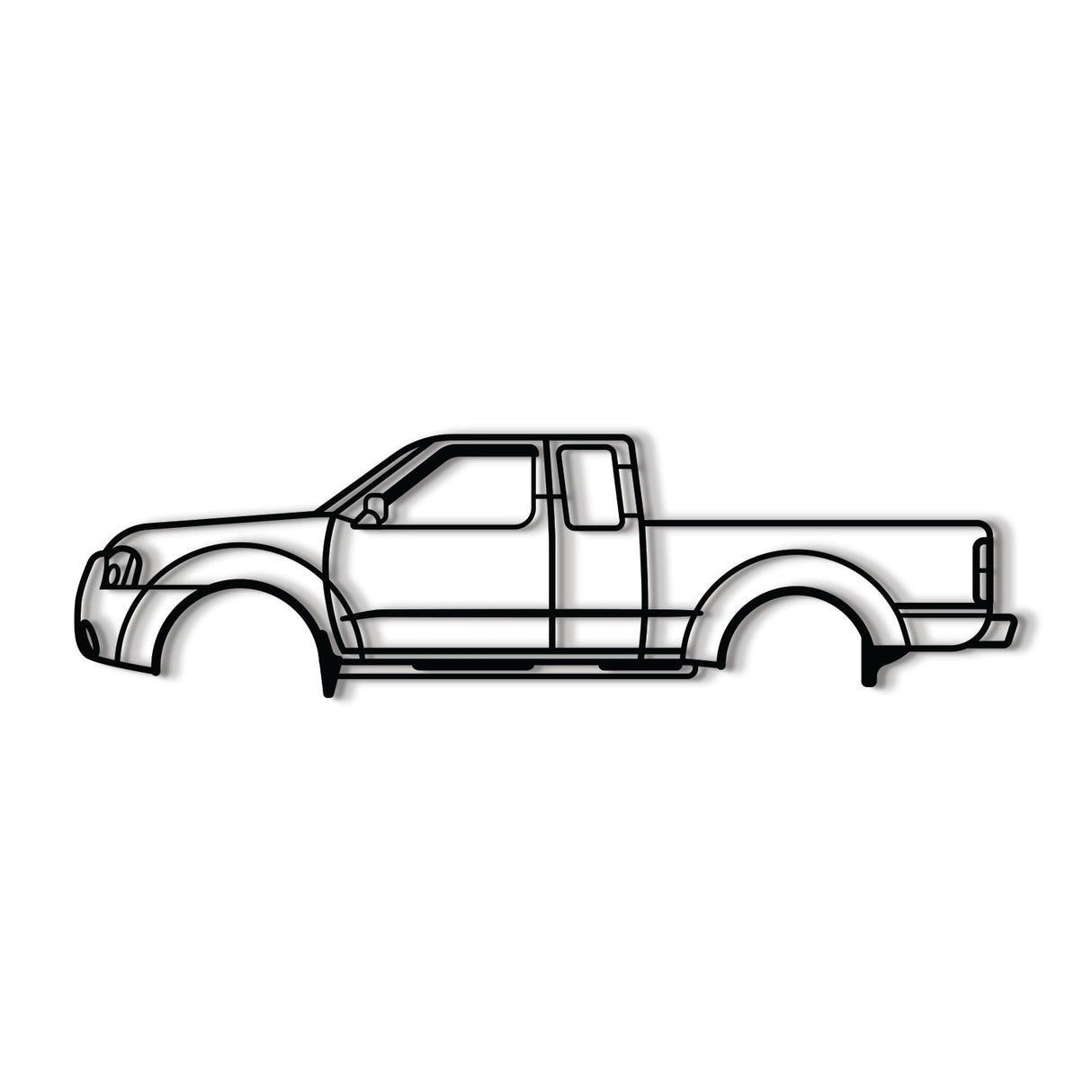 1998 Frontier 1st Gen Metal Car Wall Art - NC0266