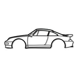 1998 Carrera 4S Metal Car Wall Art - NC0264