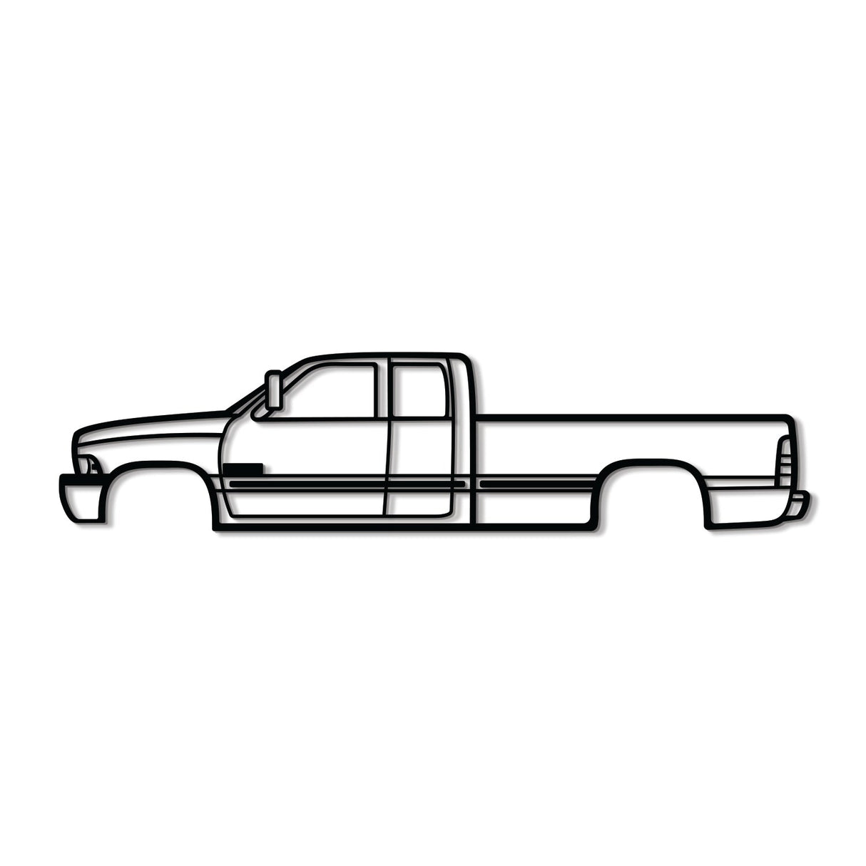 1999 Ram 2500 Metal Car Wall Art - NC0276