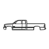 1999 Ram 2500 Metal Car Wall Art - NC0276