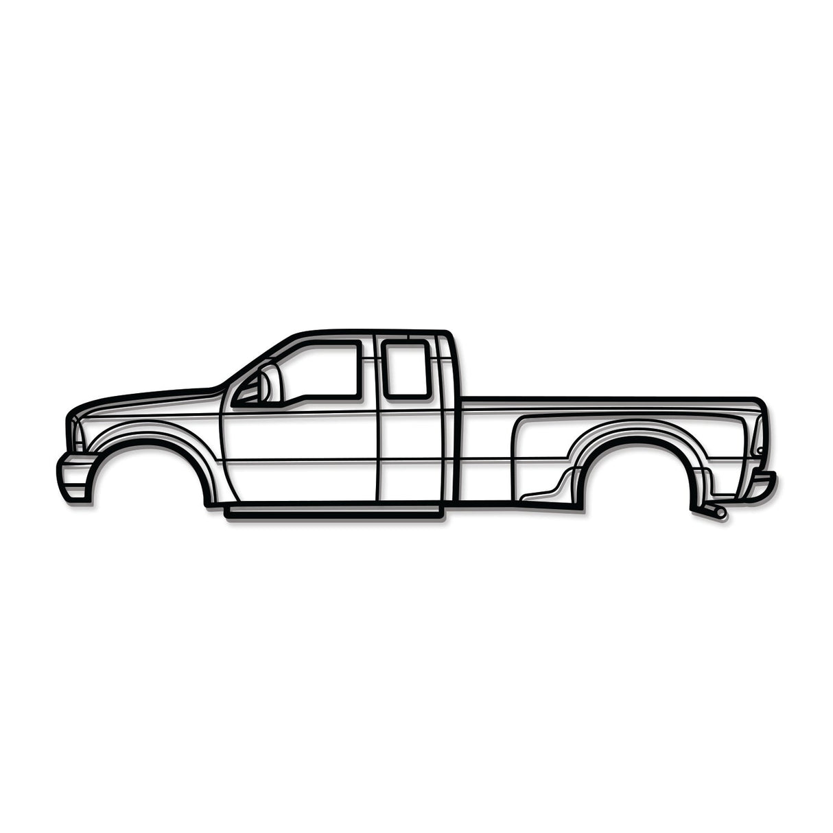 1999 F-350 Super Duty 1st Gen Metal Car Wall Art - NC0275