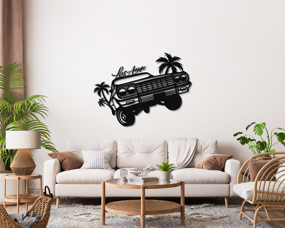 Impala Los Angeles Metal Car Wall Art - NC0992