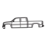 2001 Silverado 2500HD Metal Car Wall Art - NC0294