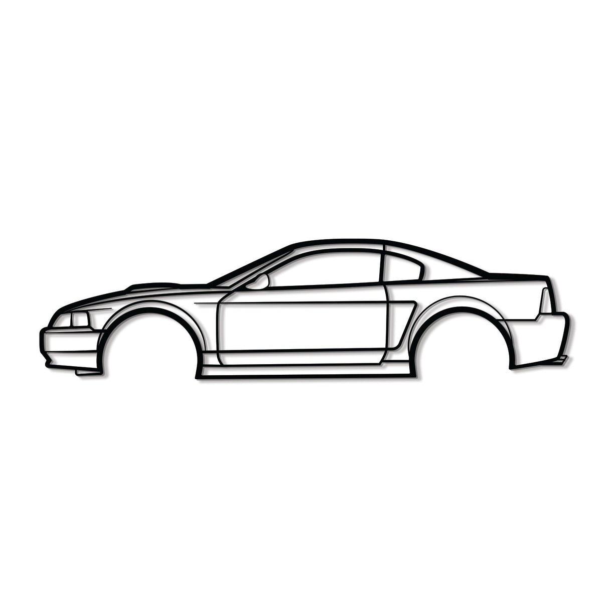 2001 Mustang GT Metal Car Wall Art - NC0290