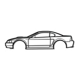 2001 Mustang GT Metal Car Wall Art - NC0290