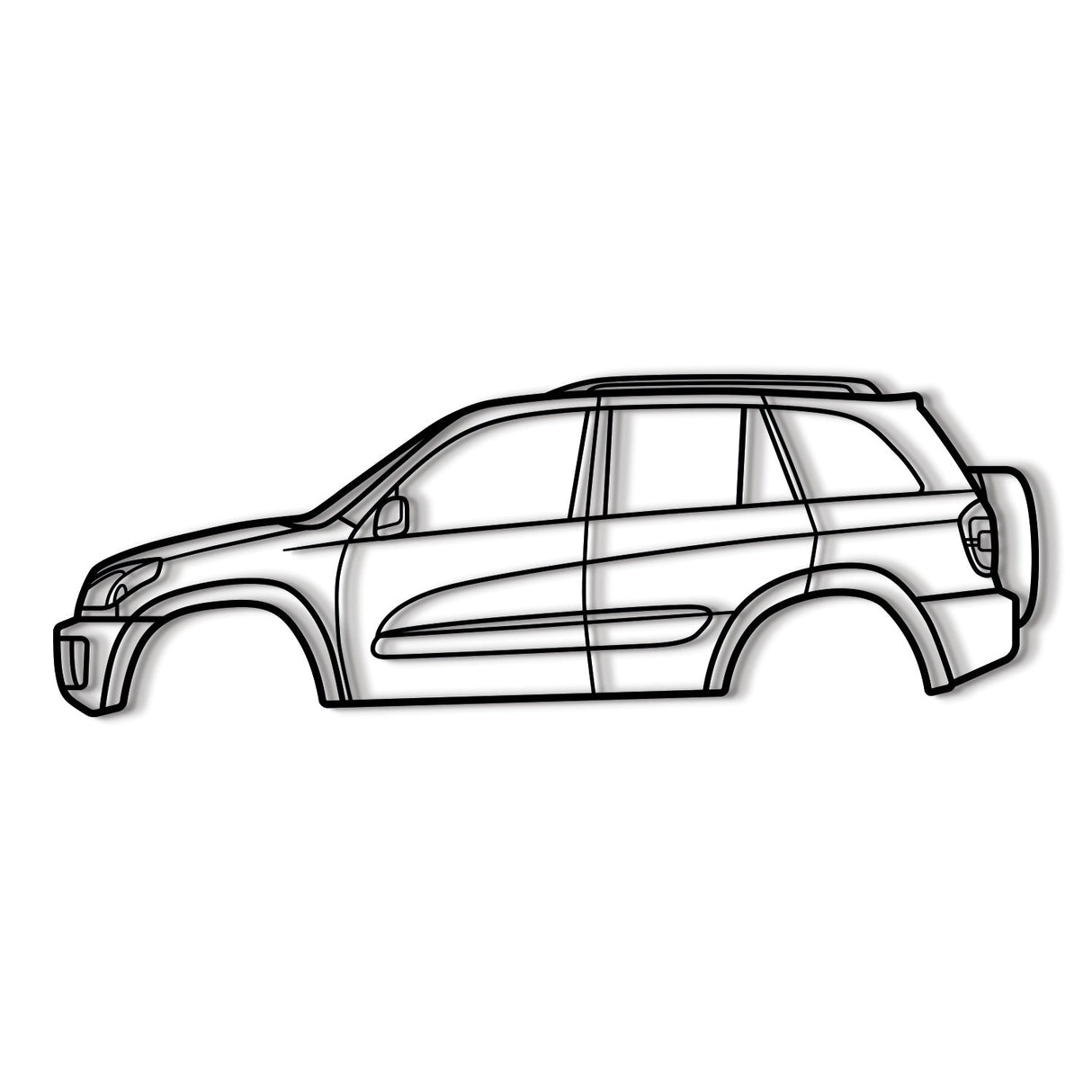 2001 RAV4 2nd Gen (XA20) Metal Car Wall Art - NC0291