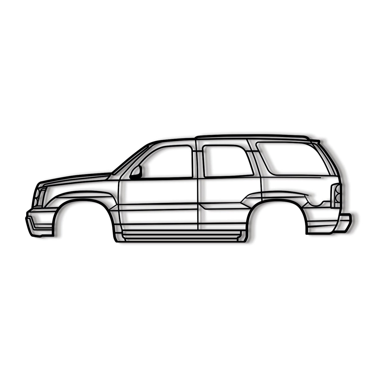 2002 Escalade 2nd Gen Metal Car Wall Art - NC0299