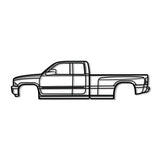 2002 Ram 3500 Metal Car Wall Art - NC0302