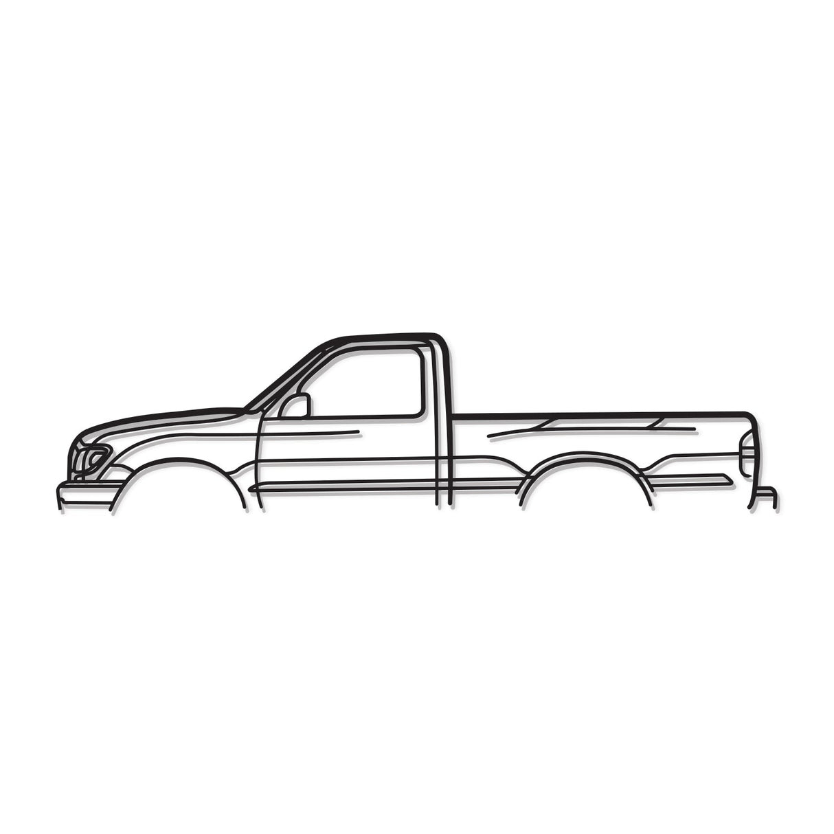 2002 Tacoma Metal Car Wall Art - NC0303