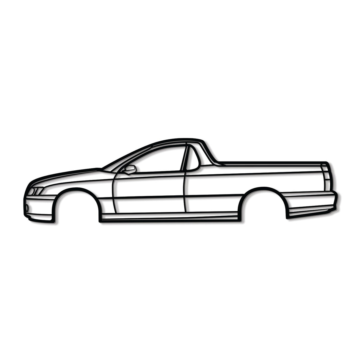 2004 Commodore UTE SS Metal Car Wall Art - NC0313