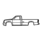 2005 Silverado Metal Car Wall Art - NC0324