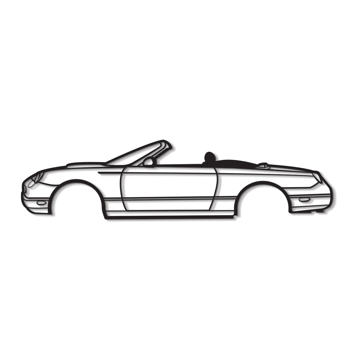 2005 Thunderbird Convertible Metal Car Wall Art - NC0326