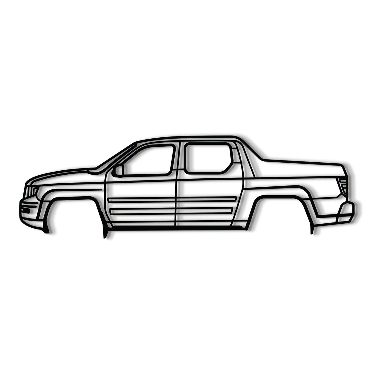 2006 Ridgeline 1st Gen Metal Car Wall Art - NC0335