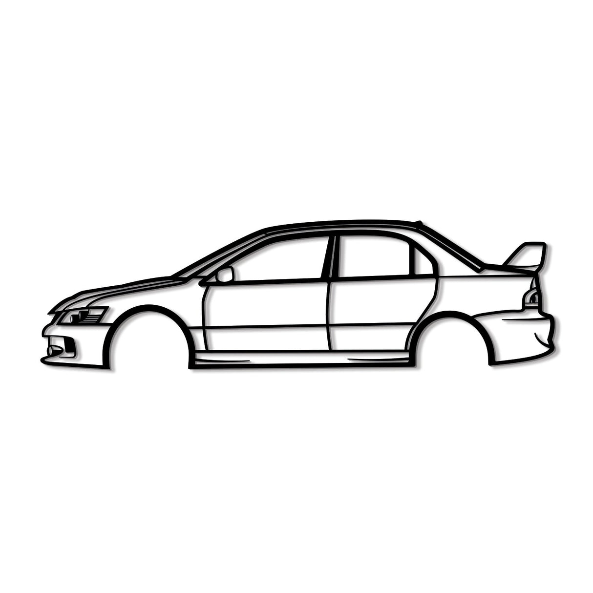 2006 Lancer Evo Metal Car Wall Art - NC0332