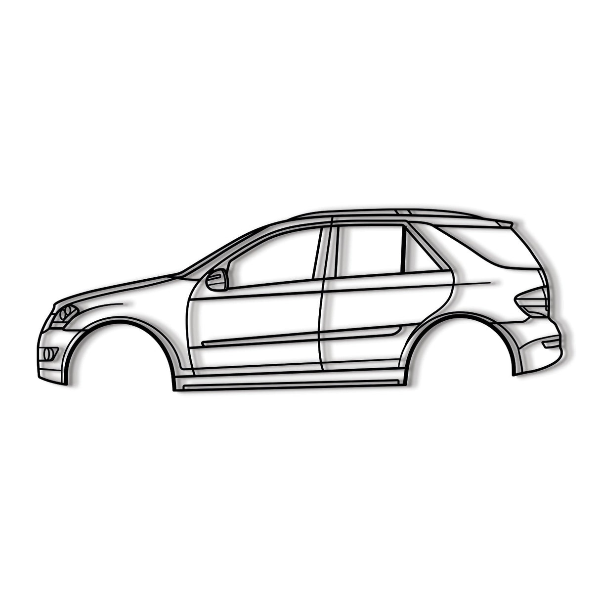 2006 M-Class W164 2nd Gen Metal Car Wall Art - NC 0333