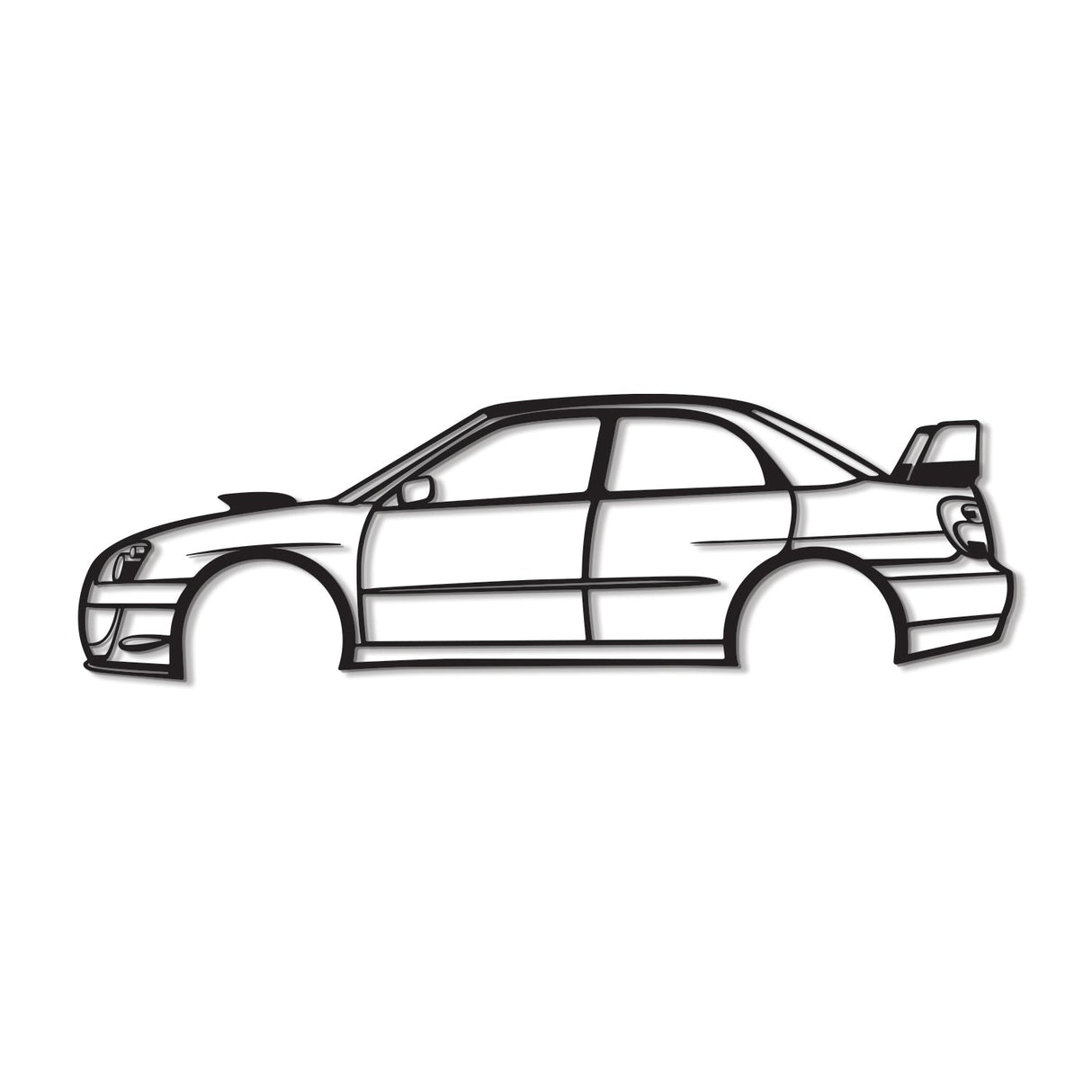 2006 WRX STI Blobeye Metal Car Wall Art - NC0337