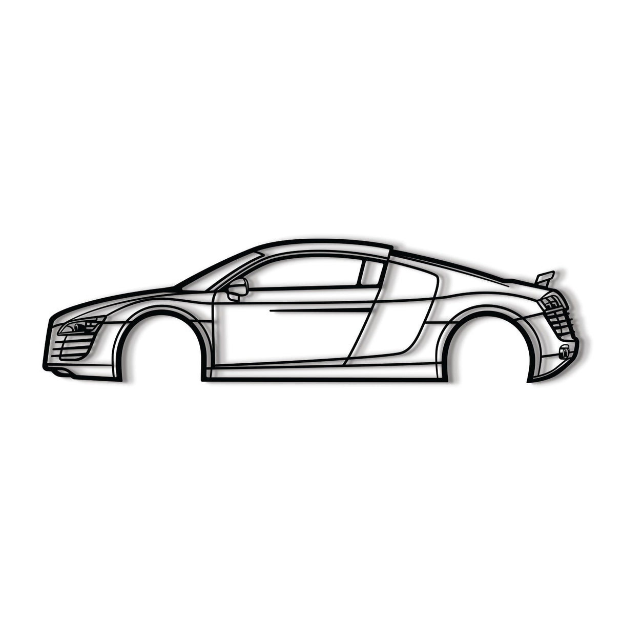 2007 R8 Metal Car Wall Art - NC0347