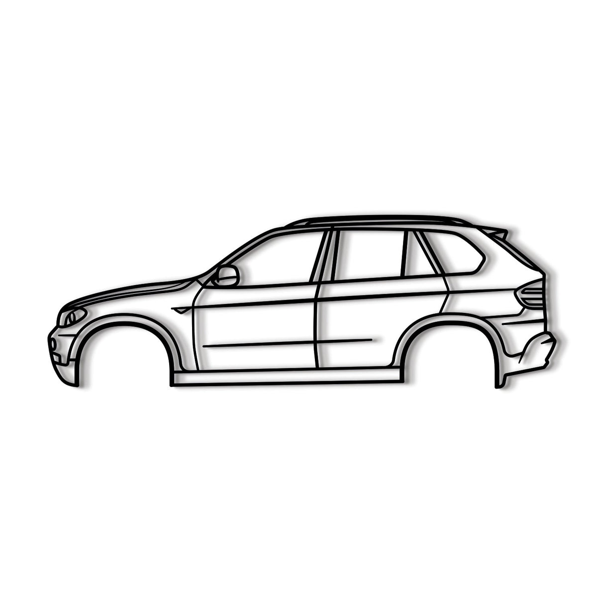 2007 X5 E70 2nd Gen Metal Car Wall Art - NC0356