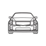 2007 CTS-V  Front View Metal Car Wall Art - NC0344