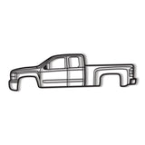 2007 Silverado 2500HD Metal Car Wall Art - NC0351