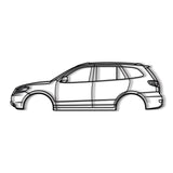 2007 Santa Fe 2nd Gen Metal Car Wall Art - NC0349