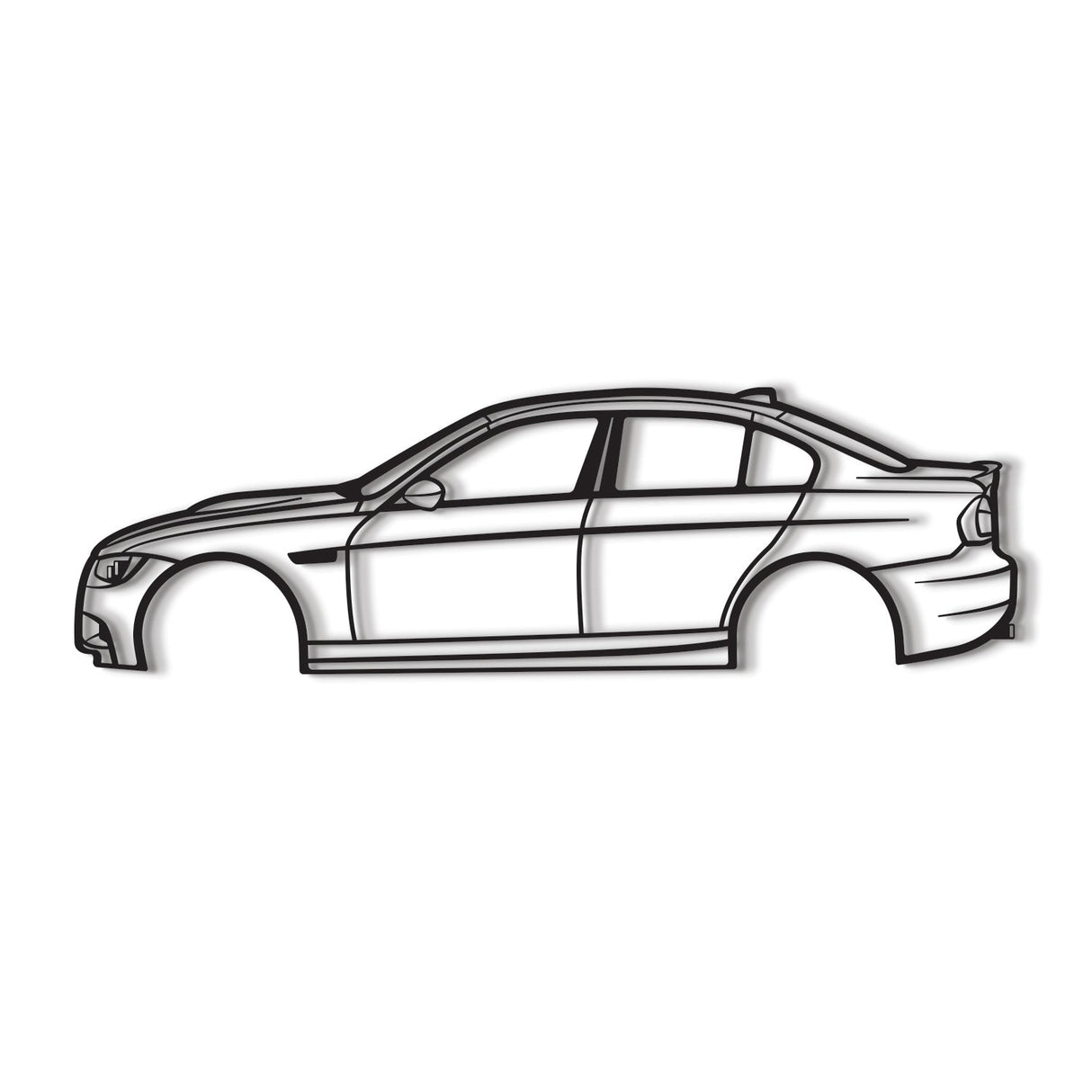 2008 E90 M3 Metal Car Wall Art - NC0363