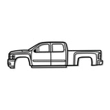 2008 Silverado 2500 HD Metal Car Wall Art - NC0377