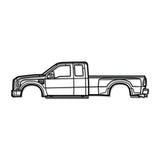 2008 F-350 Super Duty 2nd Gen Metal Car Wall Art - NC0367