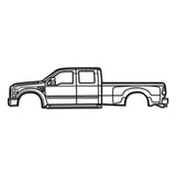 2008 F-450 Super Duty 2nd Gen Metal Car Wall Art - NC0368