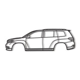 2008 Highlander 2nd Gen (XU40) Metal Car Wall Art - NC0370